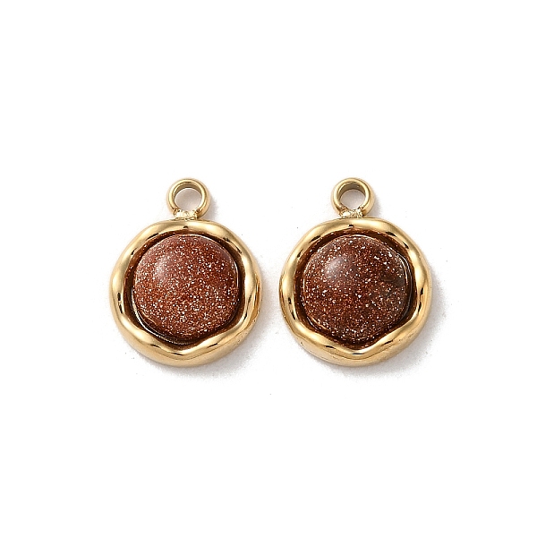 PandaHall Synthetic Goldstone Half Round Charms, with 304 Stainless Steel Findings, Real 14K Gold Plated, 11x8.5x4mm, Hole: 1.2mm Goldstone...
PandaHall Synthetic Goldstone Half Round Charms, with 304 Stainless Steel Findings, Real 14K Gold Plated, 11x8.5x4mm, Hole: 1.2mm Goldstone...