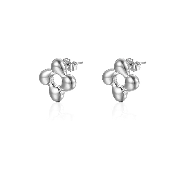 PandaHall 304 Stainless Steel Stud Earrings for Women, Flower, Stainless Steel Color, 14mm 304 Stainless Steel Flower
PandaHall 304 Stainless Steel Stud Earrings for Women, Flower, Stainless Steel Color, 14mm 304 Stainless Steel Flower