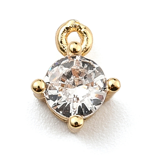 PandaHall Brass Micro Pave Cubic Zirconia Charms, Golden, 7x5.5x4mm, Hole: 1mm Brass+Cubic Zirconia Rhombus Clear
PandaHall Brass Micro Pave Cubic Zirconia Charms, Golden, 7x5.5x4mm, Hole: 1mm Brass+Cubic Zirconia Rhombus Clear