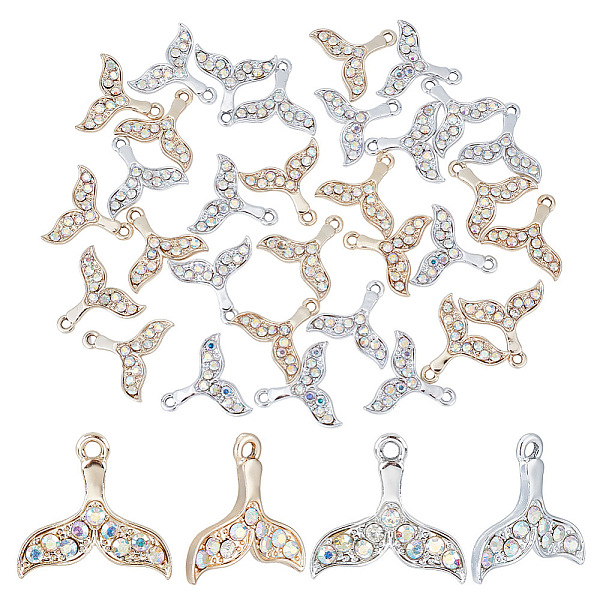PandaHall AHANDMAKER 32 Pcs Mermaid Charms, 2 Colors Zinc Alloy Fishtail Pendants Whale Fish Tail Rhinestone Pendants Ocean Charm for DIY..., Clear
PandaHall AHANDMAKER 32 Pcs Mermaid Charms, 2 Colors Zinc Alloy Fishtail Pendants Whale Fish Tail Rhinestone Pendants Ocean Charm for DIY..., Clear