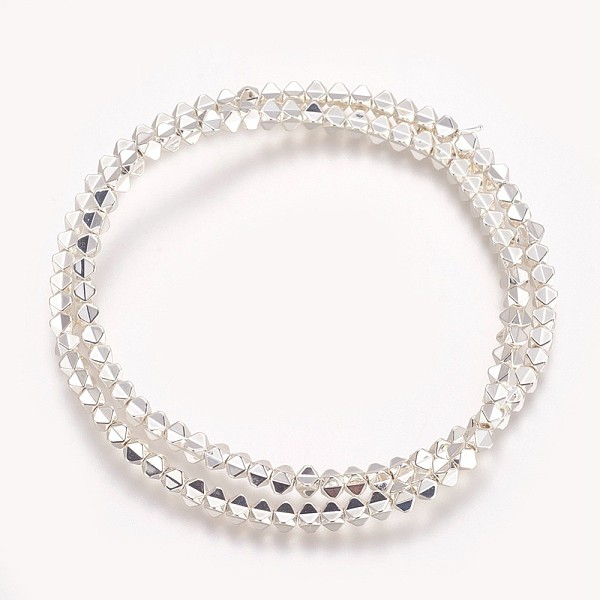 PandaHall Electroplated Non-magnetic Synthetic Hematite Beads Strands, Long-Lasting Plated, Polygon, Silver Plated, 3x3.5mm, Hole: 0.8mm...
PandaHall Electroplated Non-magnetic Synthetic Hematite Beads Strands, Long-Lasting Plated, Polygon, Silver Plated, 3x3.5mm, Hole: 0.8mm...