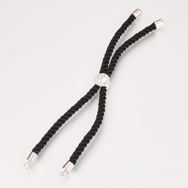 PandaHall Nylon Cord Bracelet Making, with Brass Findings, Long-Lasting Plated, Slider Bracelets, Flat Round, Black, Real Platinum Plated...
PandaHall Nylon Cord Bracelet Making, with Brass Findings, Long-Lasting Plated, Slider Bracelets, Flat Round, Black, Real Platinum Plated...