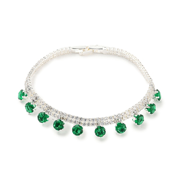 PandaHall Green Cubic Zirconia Diamond Charm Bracelet with Rack Plating Brass Link Chains, Long-Lasting Plated, Cadmium Free & Lead Free...
PandaHall Green Cubic Zirconia Diamond Charm Bracelet with Rack Plating Brass Link Chains, Long-Lasting Plated, Cadmium Free & Lead Free...