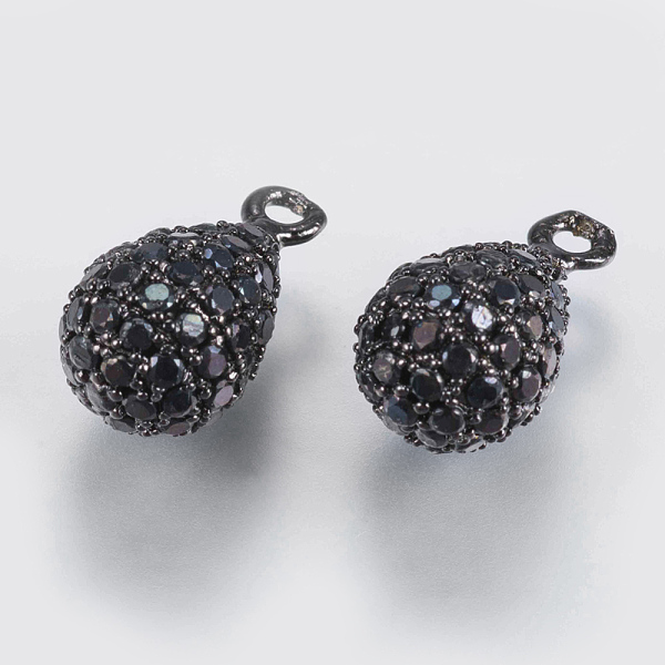 PandaHall Brass Micro Pave Cubic Zirconia Charms, teardrop, Black, Gunmetal, 13.5~14x8mm, Hole: 1.2mm Brass+Cubic Zirconia Teardrop Black
PandaHall Brass Micro Pave Cubic Zirconia Charms, teardrop, Black, Gunmetal, 13.5~14x8mm, Hole: 1.2mm Brass+Cubic Zirconia Teardrop Black