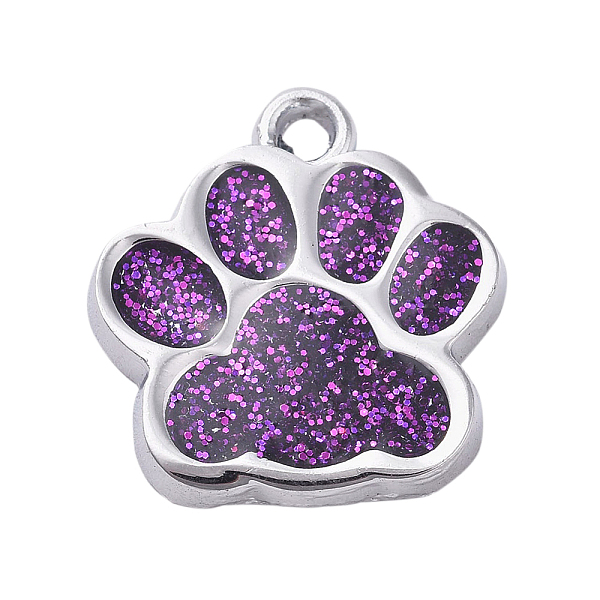 PandaHall Alloy Enamel Charms, with Glitter Powder, Dog Paw Prints, Platinum, Dark Orchid, 17.7x16.6x2mm, Hole: 2mm Alloy+Enamel Others..., Purple
PandaHall Alloy Enamel Charms, with Glitter Powder, Dog Paw Prints, Platinum, Dark Orchid, 17.7x16.6x2mm, Hole: 2mm Alloy+Enamel Others..., Purple