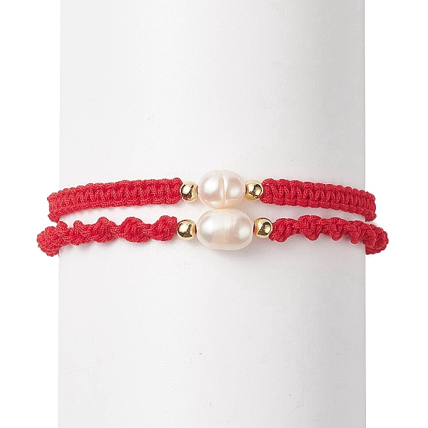 PandaHall 2Pcs 2 Style Natural Pearl Braided Bead Bracelets Set with Nylon Cord for Women, Red, 2 inch(5cm)~2-1/4 inch(5.6cm), 1Pc/style...
PandaHall 2Pcs 2 Style Natural Pearl Braided Bead Bracelets Set with Nylon Cord for Women, Red, 2 inch(5cm)~2-1/4 inch(5.6cm), 1Pc/style...