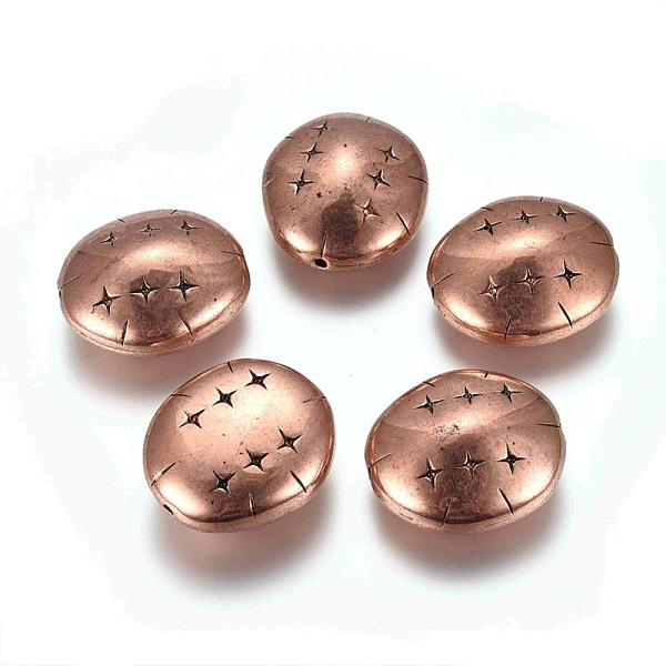 PandaHall CCB Plastic Carved Beads, Oval, Red Copper, 32x29x14mm, Hole: 1.5mm Plastic Oval
PandaHall CCB Plastic Carved Beads, Oval, Red Copper, 32x29x14mm, Hole: 1.5mm Plastic Oval