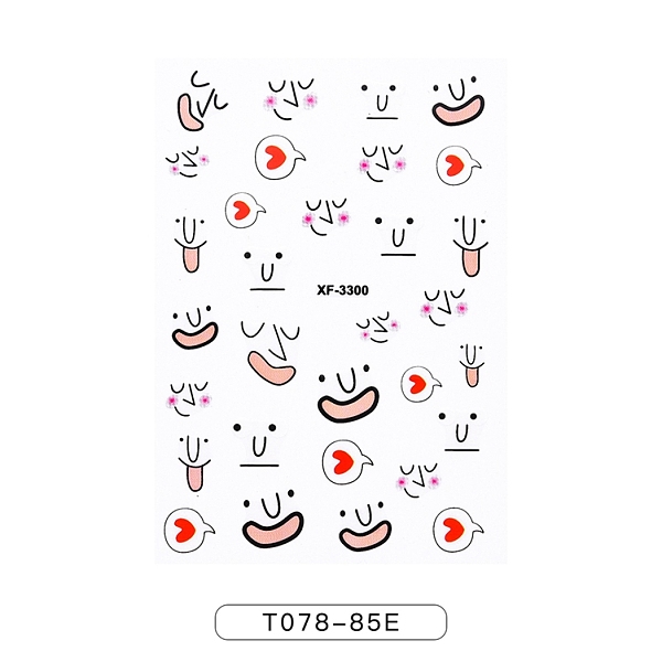 PandaHall Nail Decals Stickers, Abstract Lady Face Cartoon Facial Expression Self-adhesive Nail Art Supplies, for Woman Girls DIY Manicure..., Pink
PandaHall Nail Decals Stickers, Abstract Lady Face Cartoon Facial Expression Self-adhesive Nail Art Supplies, for Woman Girls DIY Manicure..., Pink