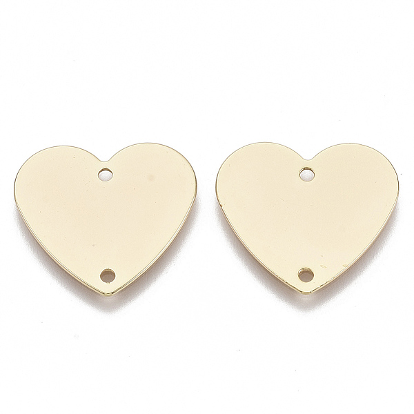 PandaHall Brass Links, Nickel Free, Heart, Real 18K Gold Plated, 17x18.5x1mm, Hole: 1.4mm Brass Heart
PandaHall Brass Links, Nickel Free, Heart, Real 18K Gold Plated, 17x18.5x1mm, Hole: 1.4mm Brass Heart