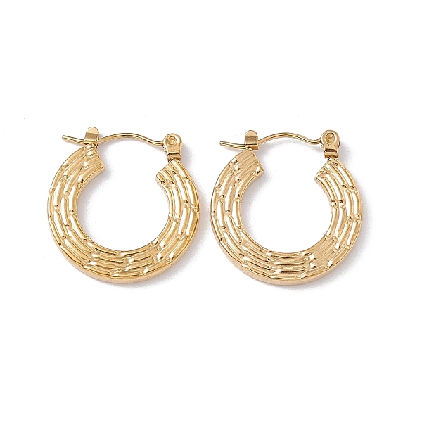 PandaHall Ion Plating(IP) 304 Stainless Steel Donut Hoop Earrings for Women, Golden, 21x20x2mm, Pin: 0.6mm 304 Stainless Steel Donut
PandaHall Ion Plating(IP) 304 Stainless Steel Donut Hoop Earrings for Women, Golden, 21x20x2mm, Pin: 0.6mm 304 Stainless Steel Donut