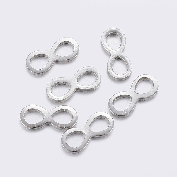 PandaHall 304 Stainless Steel Links connectors, Infinity, Stainless Steel Color, 4.5x10x0.7~1mm, Hole: 2.5x3.3~3.5mm 304 Stainless Steel...
PandaHall 304 Stainless Steel Links connectors, Infinity, Stainless Steel Color, 4.5x10x0.7~1mm, Hole: 2.5x3.3~3.5mm 304 Stainless Steel...
