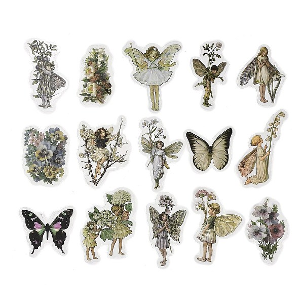 PandaHall 45Pcs Flower Fairy PET Adhesive Waterproof Stickers, for DIY Photo Album Diary Scrapbook Decoration, Antique White...
PandaHall 45Pcs Flower Fairy PET Adhesive Waterproof Stickers, for DIY Photo Album Diary Scrapbook Decoration, Antique White...