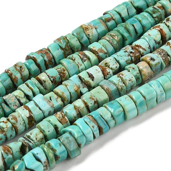 PandaHall Natural Turquoise Beads Strands, Disc, 7~8x1.5~4.5mm, Hole: 0.8mm, about 116pcs/strand, 15.94''(40.5cm) Natural Turquoise Disc
PandaHall Natural Turquoise Beads Strands, Disc, 7~8x1.5~4.5mm, Hole: 0.8mm, about 116pcs/strand, 15.94''(40.5cm) Natural Turquoise Disc