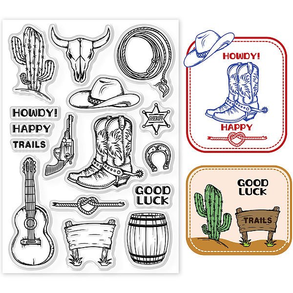 PandaHall GLOBLELAND Western Cowboy Themed Clear Stamps Vintage Silicone Clear Stamp Set for Craft Decor DIY Scrapbooking, Postcards Plastic...
PandaHall GLOBLELAND Western Cowboy Themed Clear Stamps Vintage Silicone Clear Stamp Set for Craft Decor DIY Scrapbooking, Postcards Plastic...