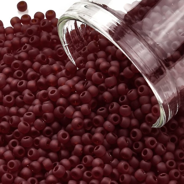 PandaHall TOHO Round Seed Beads, Japanese Seed Beads, (5DF) Garnet Transparent Matte, 11/0, 2.2mm, Hole: 0.8mm, about 1103pcs/10g Glass Red
PandaHall TOHO Round Seed Beads, Japanese Seed Beads, (5DF) Garnet Transparent Matte, 11/0, 2.2mm, Hole: 0.8mm, about 1103pcs/10g Glass Red