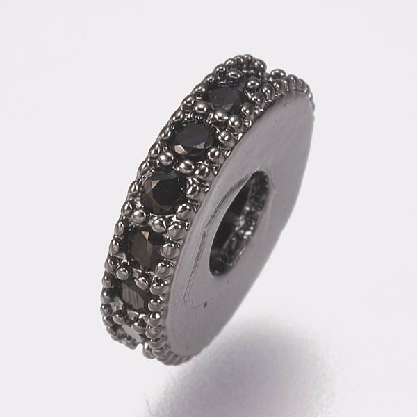 PandaHall Brass Micro Pave Cubic Zirconia Bead Spacers, Flat Round, Black, Gunmetal, 10x2mm, Hole: 3.5mm Brass+Cubic Zirconia Flat Round...
PandaHall Brass Micro Pave Cubic Zirconia Bead Spacers, Flat Round, Black, Gunmetal, 10x2mm, Hole: 3.5mm Brass+Cubic Zirconia Flat Round...
