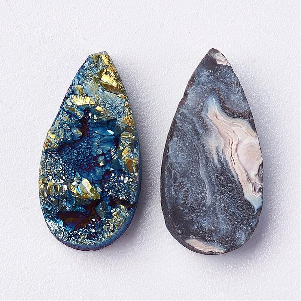 PandaHall Electroplated Natural Druzy Agate Cabochons, teardrop, Green Plated, 20x10x4~8.5mm Natural Agate Teardrop
PandaHall Electroplated Natural Druzy Agate Cabochons, teardrop, Green Plated, 20x10x4~8.5mm Natural Agate Teardrop