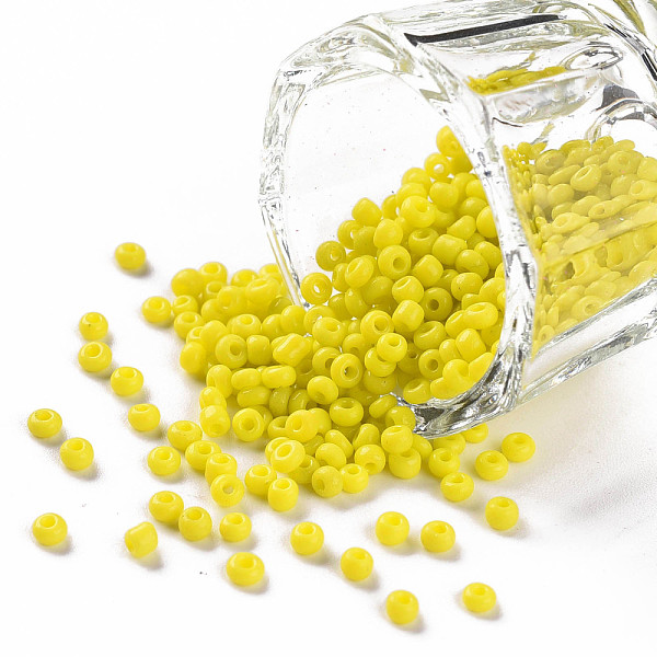 PandaHall Glass Seed Beads, Opaque Colours Seed, Round, Yellow, Size: about 2mm in diameter, hole:1mm, about 6666pcs/100g Glass Yellow
PandaHall Glass Seed Beads, Opaque Colours Seed, Round, Yellow, Size: about 2mm in diameter, hole:1mm, about 6666pcs/100g Glass Yellow