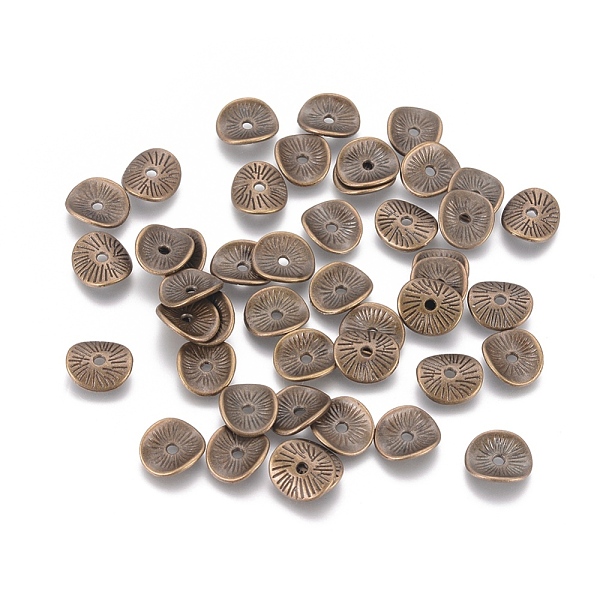PandaHall Tibetan Style Spacer Beads, Lead Free & Nickel Free, Twist Donut, Antique Bronze, 9x1mm, Hole: 1mm Alloy Donut
PandaHall Tibetan Style Spacer Beads, Lead Free & Nickel Free, Twist Donut, Antique Bronze, 9x1mm, Hole: 1mm Alloy Donut