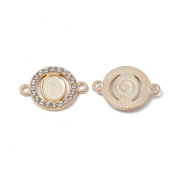 PandaHall Alloy Cabochon Connector Settings, with Rhinestone, Flat Round Connector Charm, Light Gold, 17.5x24x2mm, Hole: 2mm, Oval Tray..., Clear
PandaHall Alloy Cabochon Connector Settings, with Rhinestone, Flat Round Connector Charm, Light Gold, 17.5x24x2mm, Hole: 2mm, Oval Tray..., Clear