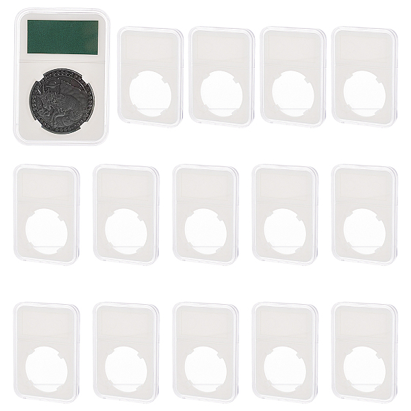 PandaHall FINGERINSPIRE 15 Sets Acrylic Coin Slab Holder 40mm Inner Diameter White Coin Slab Display Holder with Clear Rectangle Box Graded...
PandaHall FINGERINSPIRE 15 Sets Acrylic Coin Slab Holder 40mm Inner Diameter White Coin Slab Display Holder with Clear Rectangle Box Graded...