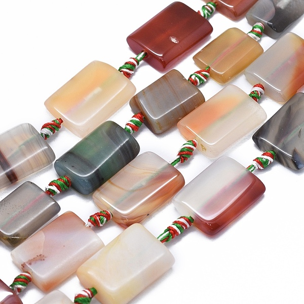 PandaHall Natural Agate Beads Strands, Dyed & Heated, rectangle, Colorful, 25~26x17~18x4~7mm, Hole: 2~2.5mm, about 12pcs/strand, 15.3...
PandaHall Natural Agate Beads Strands, Dyed & Heated, rectangle, Colorful, 25~26x17~18x4~7mm, Hole: 2~2.5mm, about 12pcs/strand, 15.3...