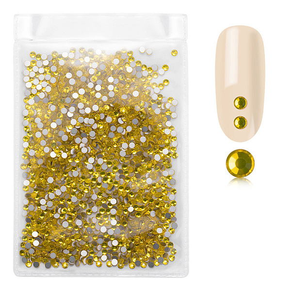 PandaHall Flat Back Glass Rhinestone Cabochons, Nail Art Decoration Accessories, Half Round, Citrine, 2.7~2.8mm, about 1440pcs/bag..., Orange
PandaHall Flat Back Glass Rhinestone Cabochons, Nail Art Decoration Accessories, Half Round, Citrine, 2.7~2.8mm, about 1440pcs/bag..., Orange