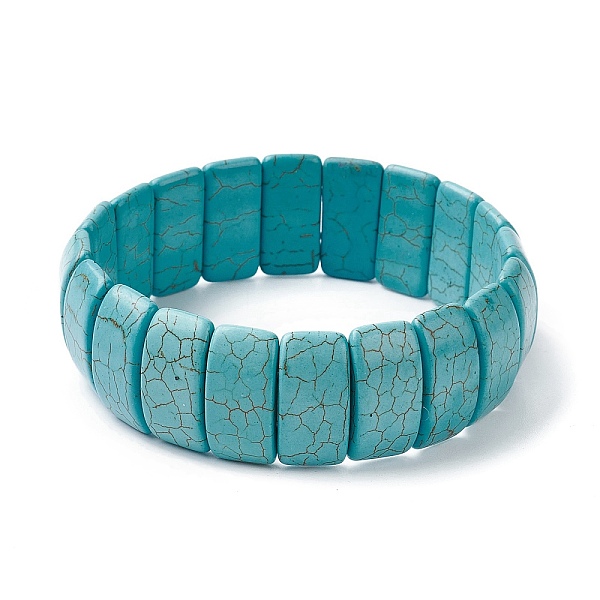 PandaHall Synthetic Turquoise Rectangle Beaded Stretch Bracelets, Tile Bracelet, Medium Turquoise, Inner Diameter: 2-1/4 inch(5.6cm)...
PandaHall Synthetic Turquoise Rectangle Beaded Stretch Bracelets, Tile Bracelet, Medium Turquoise, Inner Diameter: 2-1/4 inch(5.6cm)...
