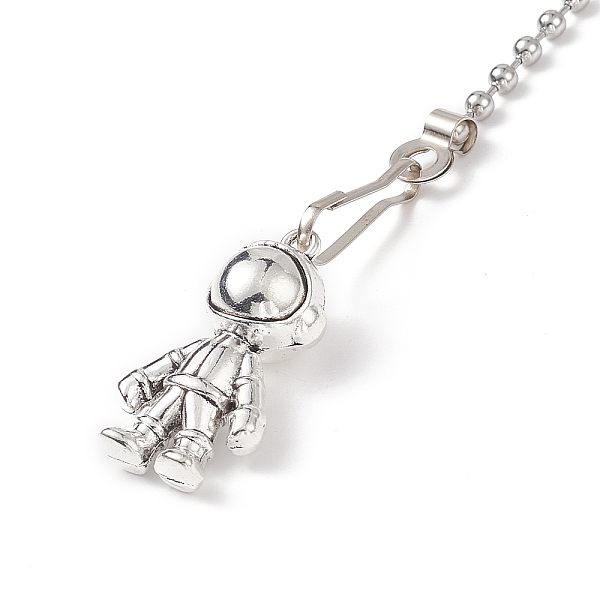 PandaHall Alloy Ceiling Fan Pull Chain Extenders, Spaceman Shape Pendant Decoration, with Brass Ball Chains, Antique Silver, 415x3mm Alloy...
PandaHall Alloy Ceiling Fan Pull Chain Extenders, Spaceman Shape Pendant Decoration, with Brass Ball Chains, Antique Silver, 415x3mm Alloy...