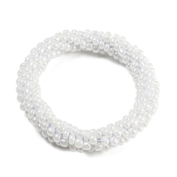 PandaHall Crochet Glass Beads Braided Stretch Bracelet, Nepel Boho Style Bracelet, White, Inner Diameter: 1-3/4 inch(4.5cm) Glass White
PandaHall Crochet Glass Beads Braided Stretch Bracelet, Nepel Boho Style Bracelet, White, Inner Diameter: 1-3/4 inch(4.5cm) Glass White
