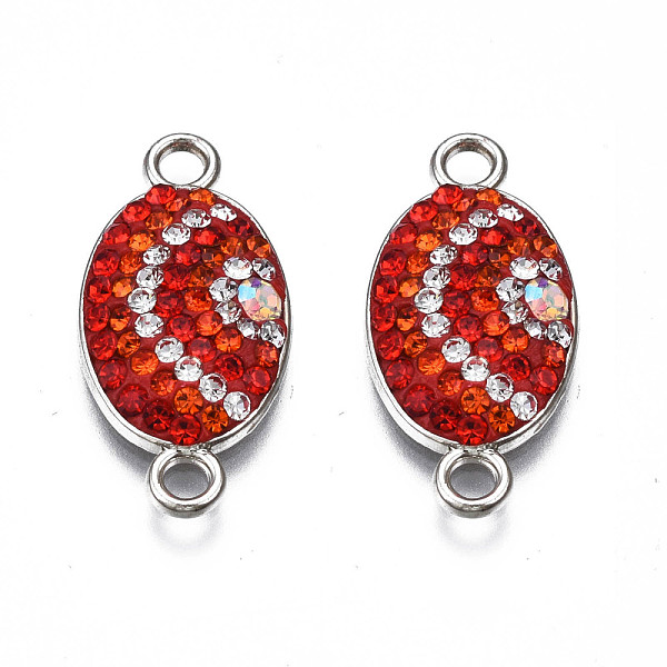 PandaHall Rack Plating Alloy Links Connectors, with Polymer Clay Rhinestone, Cadmium Free & Lead Free, Platinum Plated, Oval, Crystal AB..., Clear
PandaHall Rack Plating Alloy Links Connectors, with Polymer Clay Rhinestone, Cadmium Free & Lead Free, Platinum Plated, Oval, Crystal AB..., Clear