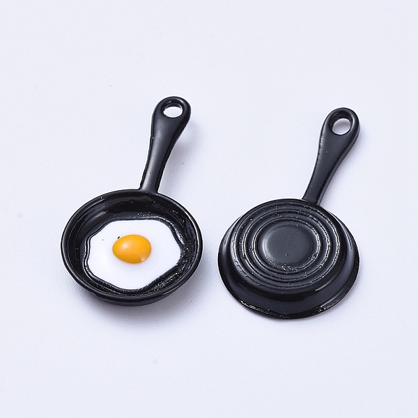 PandaHall Alloy Enamel Pendants, Pan with Fried Egg/Poached Egg, Black, 28x4~14.5x1.5~3mm, Hole: 1.5mm Alloy+Enamel Others Black
PandaHall Alloy Enamel Pendants, Pan with Fried Egg/Poached Egg, Black, 28x4~14.5x1.5~3mm, Hole: 1.5mm Alloy+Enamel Others Black
