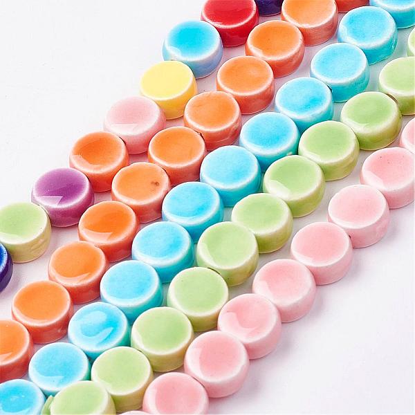 PandaHall Handmade Porcelain Beads, Bright Glazed Porcelain, Flat Round, Mixed Color, 8~9x5mm, Hole: 2mm, about 40pc/strand, 12.56 inch..., Multicolor
PandaHall Handmade Porcelain Beads, Bright Glazed Porcelain, Flat Round, Mixed Color, 8~9x5mm, Hole: 2mm, about 40pc/strand, 12.56 inch..., Multicolor