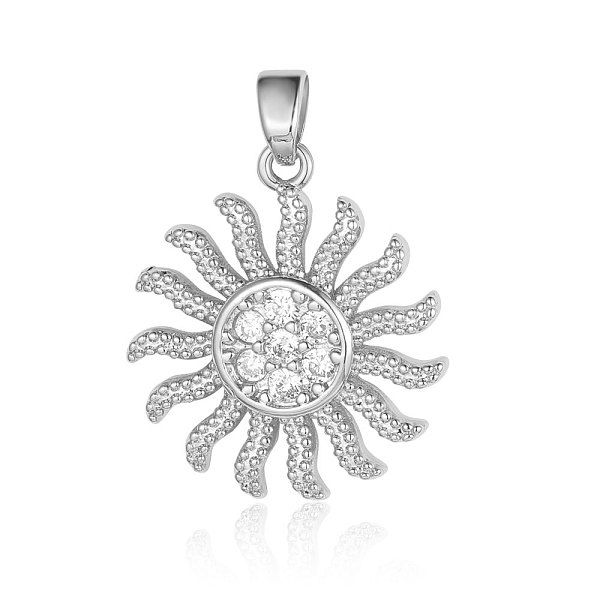 PandaHall Brass Micro Pave Cubic Zirconia Pendants, Sun Charms, Platinum, 21x18x2mm Brass+Cubic Zirconia Sun Clear
PandaHall Brass Micro Pave Cubic Zirconia Pendants, Sun Charms, Platinum, 21x18x2mm Brass+Cubic Zirconia Sun Clear