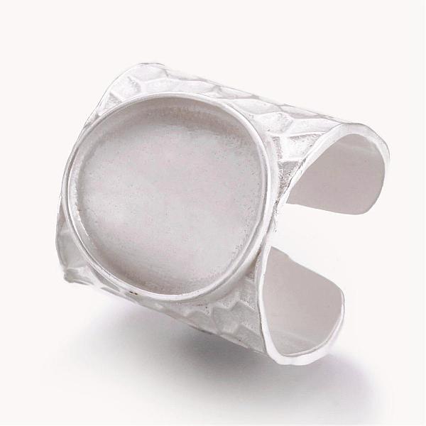 PandaHall Cuff Brass Pad Finger Ring Settings, Size 9, Matte Silver Color, Tray: 16.5x15mm, 19mm Brass
PandaHall Cuff Brass Pad Finger Ring Settings, Size 9, Matte Silver Color, Tray: 16.5x15mm, 19mm Brass