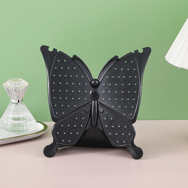 PandaHall Butterfly Plastic Earring Display Stands, Butterfly Jewelry Organizer Rack for Earring Storage, Black, 15x18cm Plastic Butterfly...
PandaHall Butterfly Plastic Earring Display Stands, Butterfly Jewelry Organizer Rack for Earring Storage, Black, 15x18cm Plastic Butterfly...