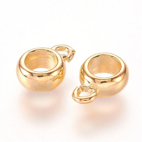 PandaHall Brass Tube Bails, Loop Bails, Bail Beads For European Chains, Rondelle, Golden, 11.5x8x4mm, Hole: 2mm, Inner Diameter: 5mm Brass...
PandaHall Brass Tube Bails, Loop Bails, Bail Beads For European Chains, Rondelle, Golden, 11.5x8x4mm, Hole: 2mm, Inner Diameter: 5mm Brass...