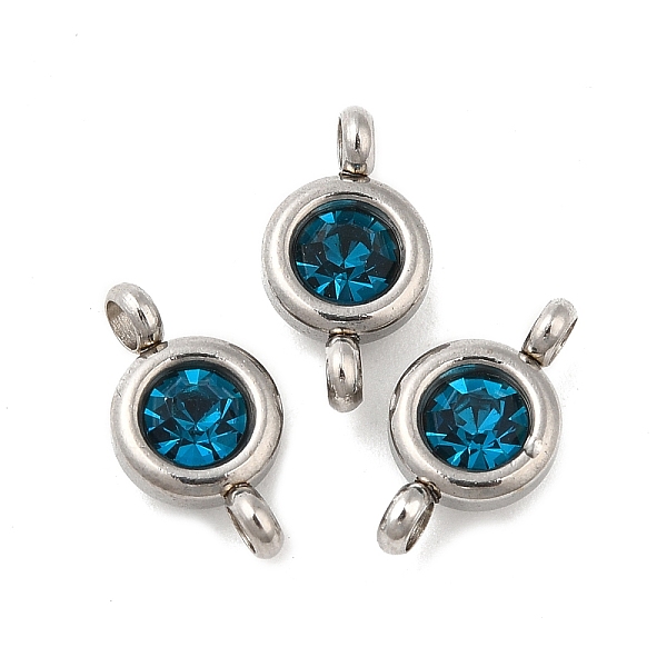 PandaHall 304 Stainless Steel Single Rhinestone Connector Charms, Flat Round Links, Stainless Steel Color, Light Sapphire, 12x6.5x4mm, Hole..., Blue
PandaHall 304 Stainless Steel Single Rhinestone Connector Charms, Flat Round Links, Stainless Steel Color, Light Sapphire, 12x6.5x4mm, Hole..., Blue