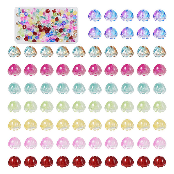 PandaHall 128Pcs 8 Colors Transparent Spray Painted Glass Beads, Flower, Mixed Color, 9x13x13mm, Hole: 1.6mm, 16Pcs/color Glass Flower..., Multicolor
PandaHall 128Pcs 8 Colors Transparent Spray Painted Glass Beads, Flower, Mixed Color, 9x13x13mm, Hole: 1.6mm, 16Pcs/color Glass Flower..., Multicolor