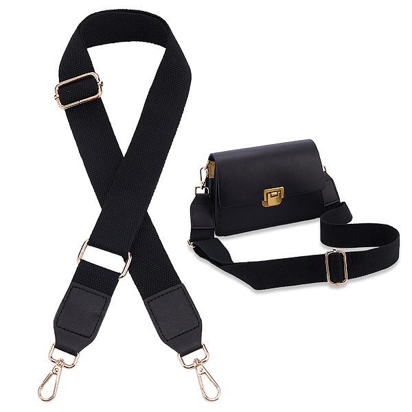 PandaHall Cotton Adjustable Webbing Bag Straps, with Iron Swivel Clasp, Black, 80~130x3.8cm Cotton Black
PandaHall Cotton Adjustable Webbing Bag Straps, with Iron Swivel Clasp, Black, 80~130x3.8cm Cotton Black