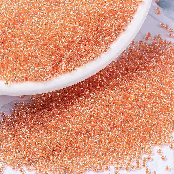PandaHall MIYUKI Round Rocailles Beads, Japanese Seed Beads, 15/0, (RR236) Orange Lined Crystal, 1.5mm, Hole: 0.7mm, about 5555pcs/10g Glass...
PandaHall MIYUKI Round Rocailles Beads, Japanese Seed Beads, 15/0, (RR236) Orange Lined Crystal, 1.5mm, Hole: 0.7mm, about 5555pcs/10g Glass...