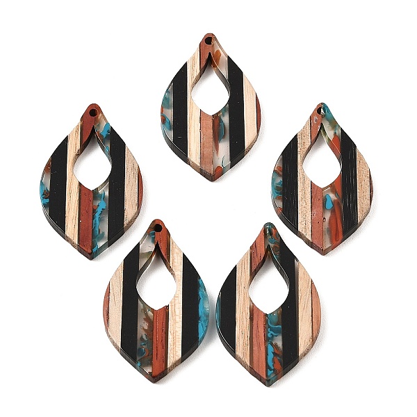 PandaHall Transparent Resin & Walnut Wood Pendants, Leaf Charms, Colorful, 41.5x24x3mm, Hole: 2mm Resin+Wood Leaf
PandaHall Transparent Resin & Walnut Wood Pendants, Leaf Charms, Colorful, 41.5x24x3mm, Hole: 2mm Resin+Wood Leaf