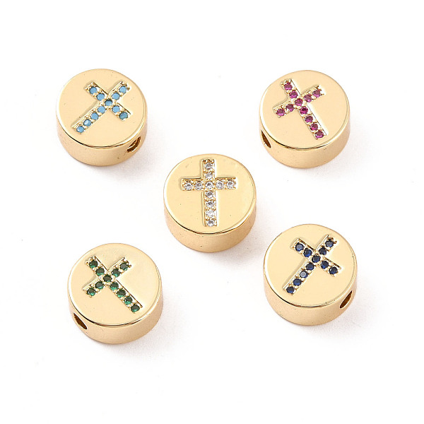 PandaHall Rack Plating Brass Micro Pave Cubic Zirconia Beads, Cadmium Free & Lead Free, Real 18K Gold Plated, Flat Round with Cross Pattern..., Multicolor
PandaHall Rack Plating Brass Micro Pave Cubic Zirconia Beads, Cadmium Free & Lead Free, Real 18K Gold Plated, Flat Round with Cross Pattern..., Multicolor
