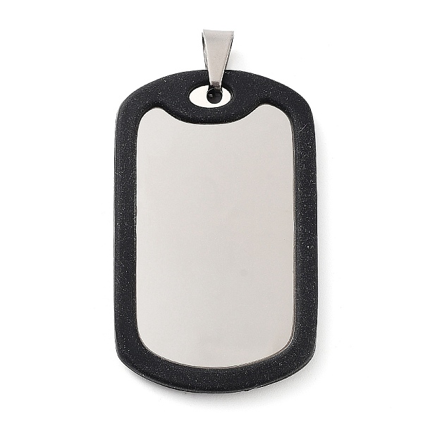 PandaHall 304 Stainless Steel Big Pendants, Rectangle Charms, Stainless Steel Color & Black, 48x29.5x3.6mm, Hole: 5x6.5mm 304 Stainless...
PandaHall 304 Stainless Steel Big Pendants, Rectangle Charms, Stainless Steel Color & Black, 48x29.5x3.6mm, Hole: 5x6.5mm 304 Stainless...