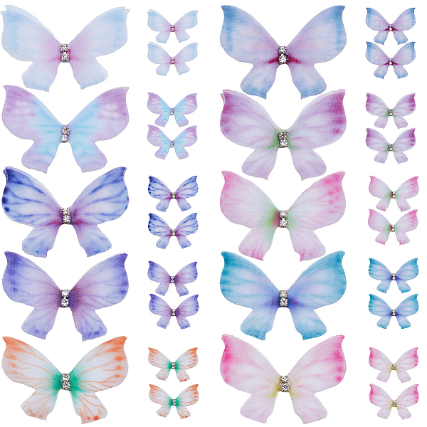 PandaHall SUNNYCLUE 100Pcs 10 Colors Gradient Color Double Layer Fibre Tulle Ornament Accessories, 3D Craft Organza Butterfly, with Crystal..., Multicolor
PandaHall SUNNYCLUE 100Pcs 10 Colors Gradient Color Double Layer Fibre Tulle Ornament Accessories, 3D Craft Organza Butterfly, with Crystal..., Multicolor