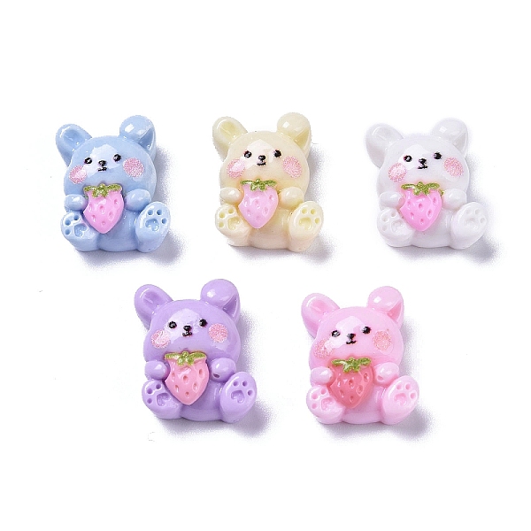 PandaHall Opaque Cute Animal Resin Decoden Cabochons, Mixed Color, Rabbit with Strawberry, 12x13x6mm Resin Rabbit Multicolor
PandaHall Opaque Cute Animal Resin Decoden Cabochons, Mixed Color, Rabbit with Strawberry, 12x13x6mm Resin Rabbit Multicolor