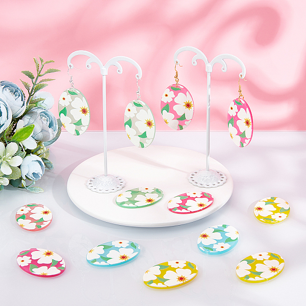 PandaHall DIY Dangle Earring Making Kits, Including Translucent Cellulose Acetate(Resin) Pendants, Brass Earring Hooks & Jump Rings, Oval...
PandaHall DIY Dangle Earring Making Kits, Including Translucent Cellulose Acetate(Resin) Pendants, Brass Earring Hooks & Jump Rings, Oval...