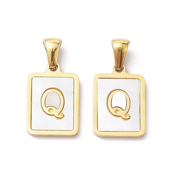 PandaHall Ion Plating(IP) 304 Stainless Steel Pave Shell Pendants, Rectangle Charm, Real 18K Gold Plated, Letter Q, 17.5x12x1.5mm, Hole...
PandaHall Ion Plating(IP) 304 Stainless Steel Pave Shell Pendants, Rectangle Charm, Real 18K Gold Plated, Letter Q, 17.5x12x1.5mm, Hole...