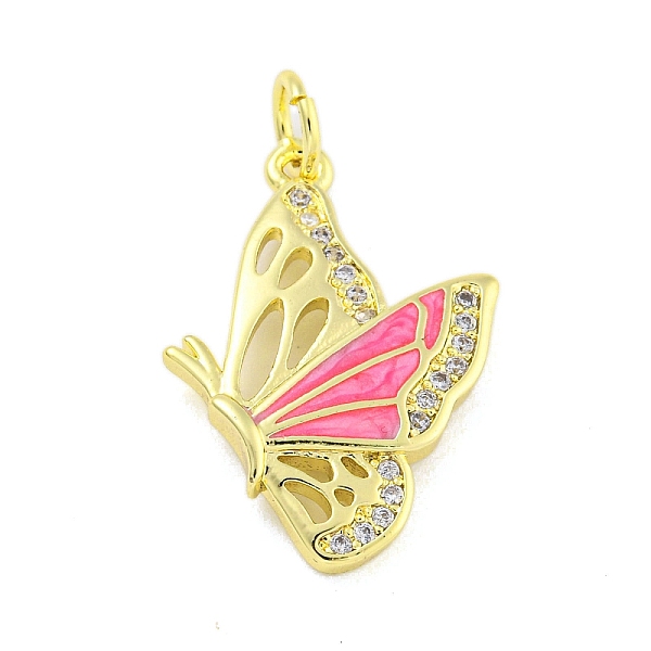 PandaHall Real 18K Gold Plated Brass Micro Pave Cubic Zirconia Pendants, Butterfly, Pink, 25.5x18x3mm, Hole: 3.5mm Brass+Cubic Zirconia...
PandaHall Real 18K Gold Plated Brass Micro Pave Cubic Zirconia Pendants, Butterfly, Pink, 25.5x18x3mm, Hole: 3.5mm Brass+Cubic Zirconia...