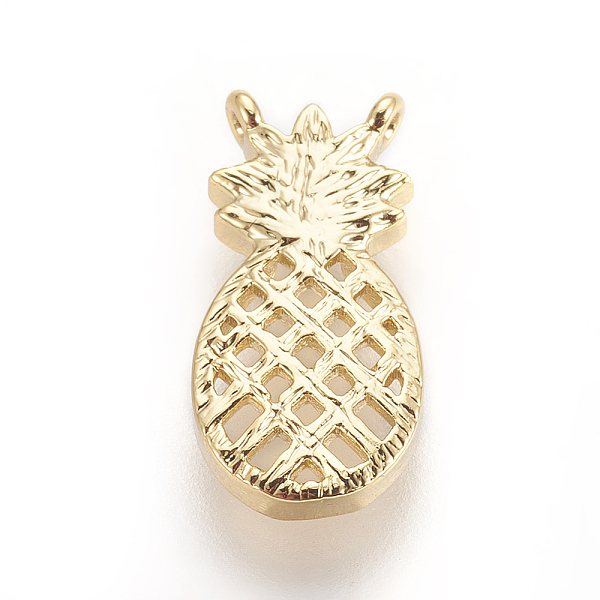 PandaHall Brass Links connectors, Pineapple, Golden, 15.5x7.8x2mm, Hole: 0.7mm Brass Fruit
PandaHall Brass Links connectors, Pineapple, Golden, 15.5x7.8x2mm, Hole: 0.7mm Brass Fruit